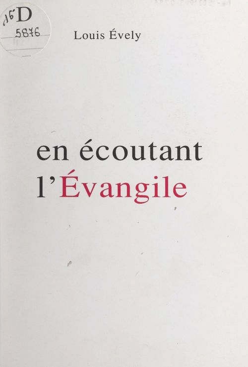 Couverture ebook de En écoutant l'Évangile, de Louis Evely