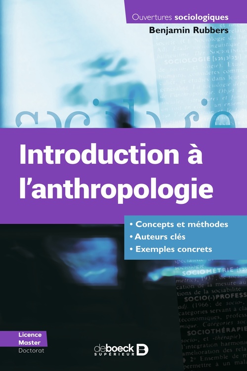ebook cover of Introduction à l'anthropologie, by Benjamin Rubbers
