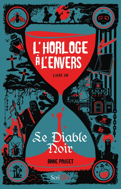 Couverture ebook de L'horloge à l'envers - livre 1 Le Diable Noir - Tome 1, de Anne Pouget