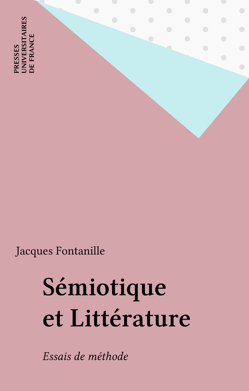 Couverture ebook de Sémiotique et Littérature, de Jacques Fontanille
