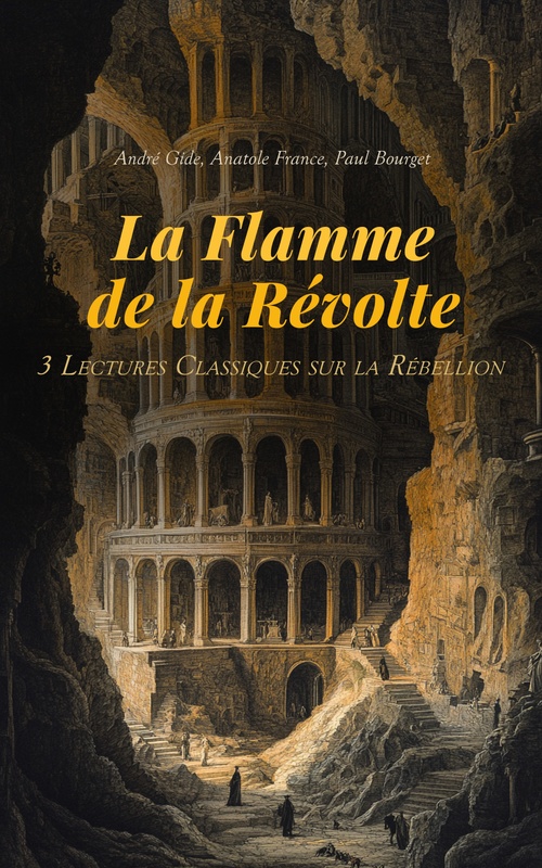 Couverture ebook de La Flamme de la Révolte : 3 Lectures Classiques sur la Rébellion, de Anatole France, Andre Gide, Paul Bourget
