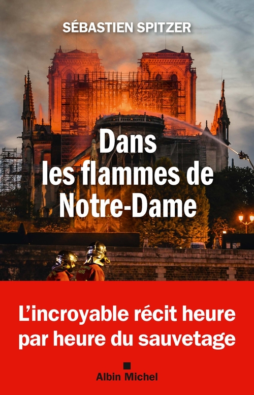 Couverture ebook de Dans les flammes de Notre-Dame, de Sébastien Spitzer