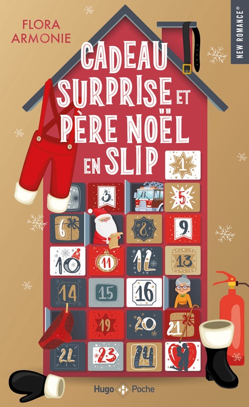 Couverture ebook de Cadeau surprise et père Noël en slip, de Flora Armonie