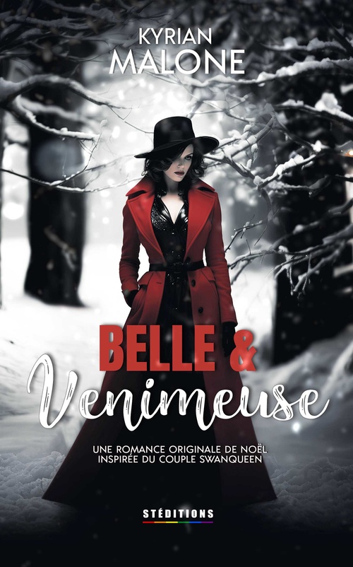 Couverture ebook de Belle et Venimeuse (Livre lesbien, roman lesbien) - Romance lesbienne de Noël - livre lesbien - ice queen, de Homoromance Editions, Kyrian Malone