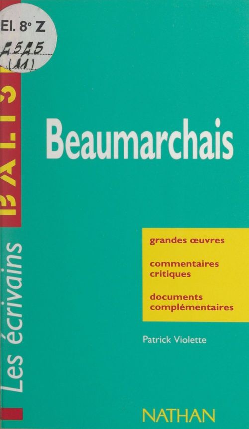 Couverture ebook de Beaumarchais, de Patrick Violette