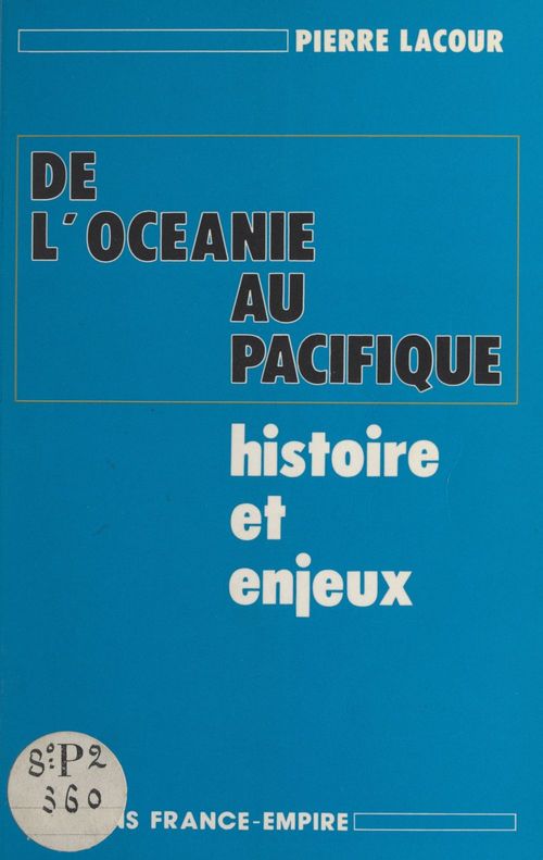 Couverture ebook de De l'Océanie au Pacifique, de Pierre Lacour