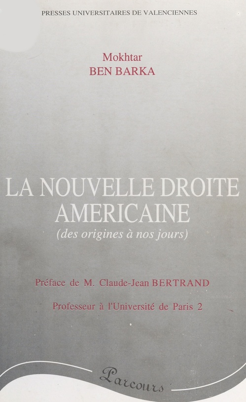 Couverture ebook de La nouvelle droite américaine : des origines à nos jours, de Mokhtar Ben barka