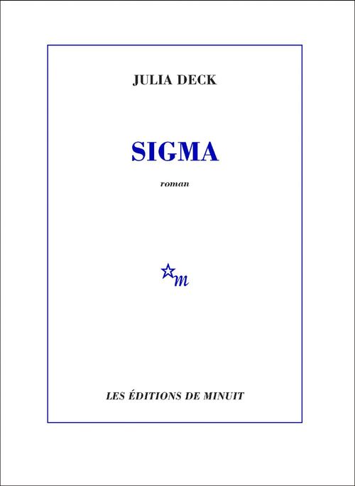 ebook cover of Sigma, by Julia Deck