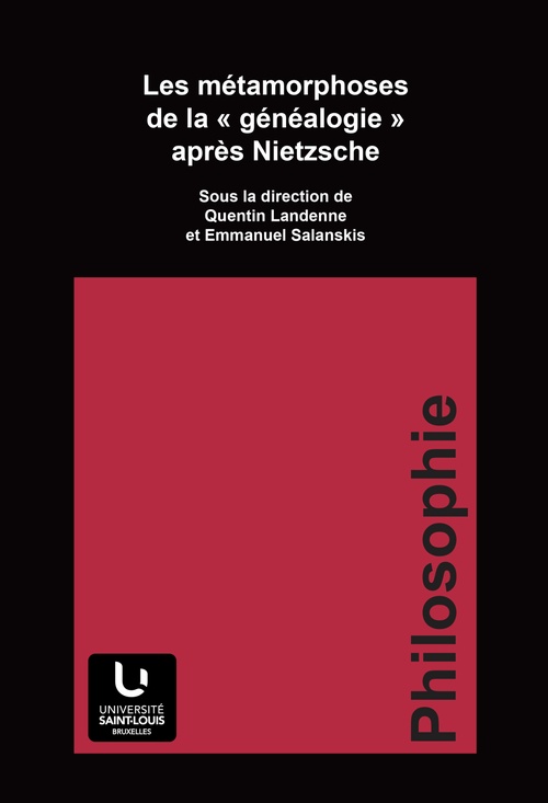 ebook cover of Les métamorphoses de la « généalogie » après Nietzsche, by