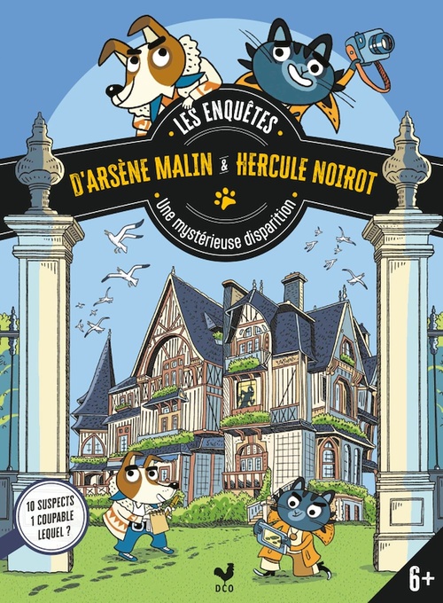 Couverture ebook de Les enquêtes d'Arsène Malin et Hercule Noirot - Une mystérieuse disparition, de Sandra Collet, Laurent Audouin