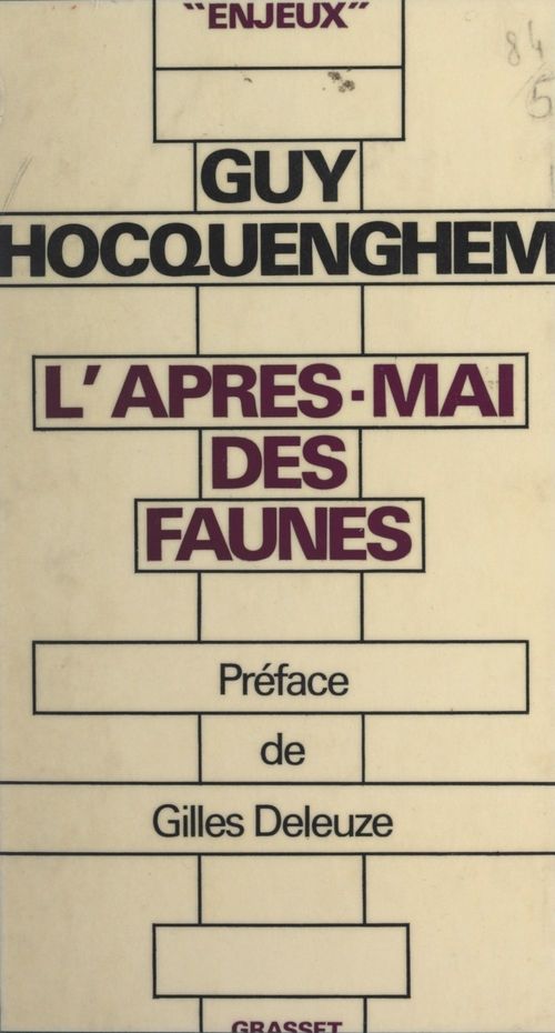 ebook cover of L'après-mai des faunes, by Guy Hocquenghem