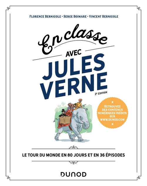 ebook cover of En classe avec Jules Verne - 2e éd., by Florence Bernigole, Vincent Bernigole, Serge Boimare