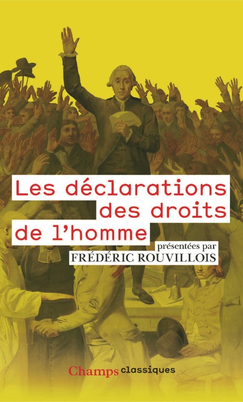 Couverture ebook de Les déclarations des droits de l'homme, de Frédéric Rouvillois
