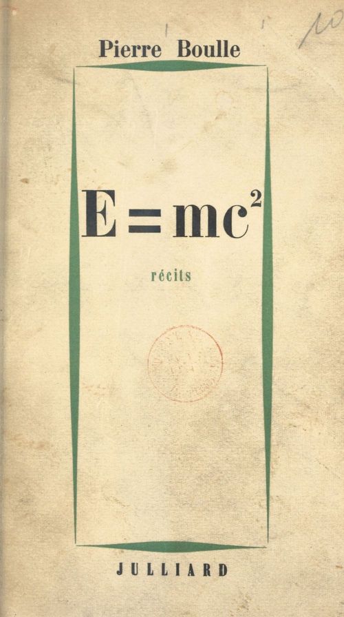 Couverture ebook de E = mc², de Pierre Boulle