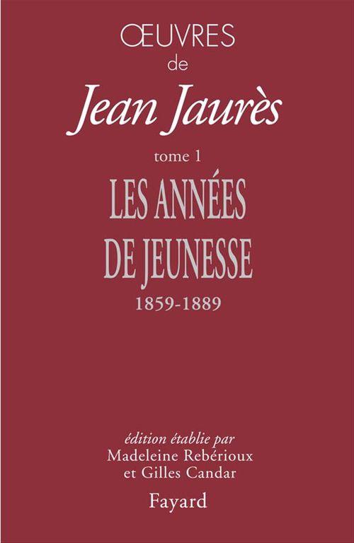 Couverture ebook de Oeuvres, tome 1, de Jean Jaurès