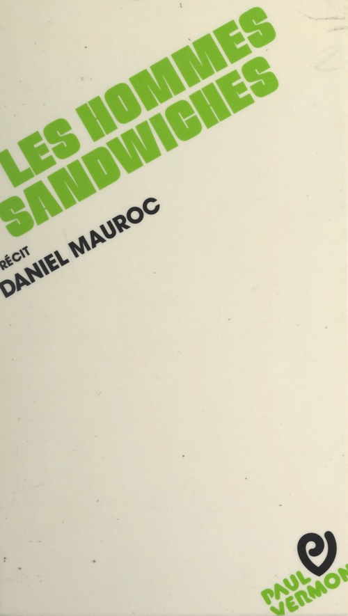 ebook cover of Les hommes-sandwiches, by Daniel Mauroc