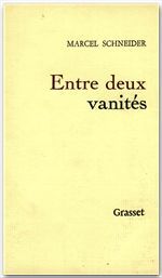Couverture ebook de Entre deux vanités, de Marcel Schneider