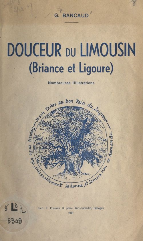 ebook cover of Douceur du Limousin (Briance et Ligoure), by G. Bancaud