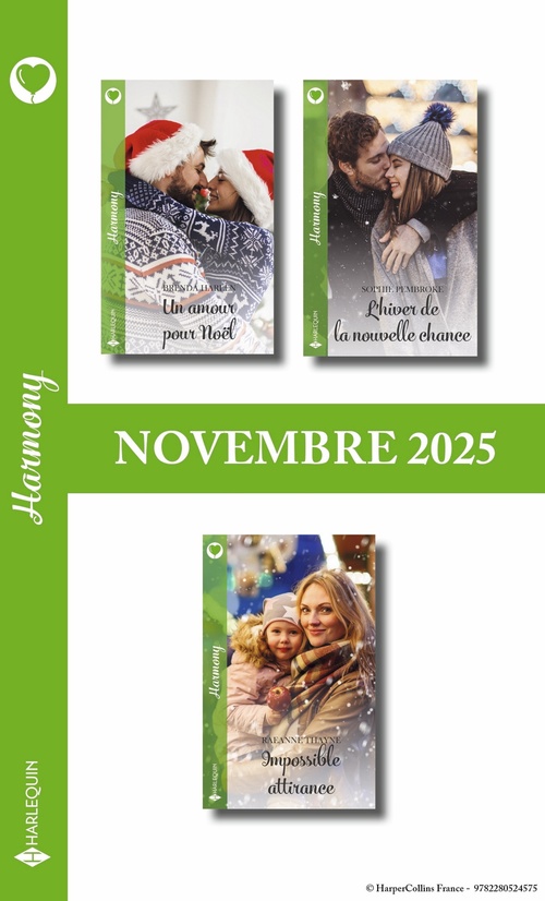ebook cover of Pack mensuel Harmony - 3 romans (Novembre 2025), by Collectif