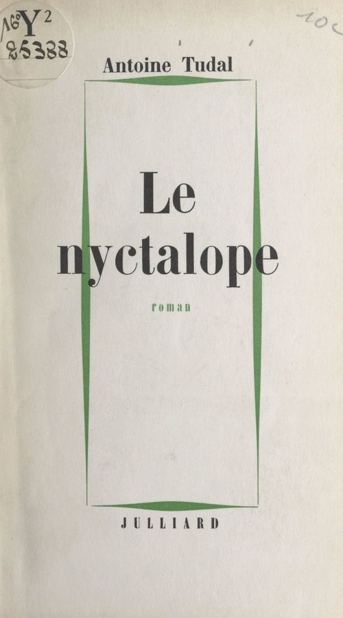 Couverture ebook de Le nyctalope, de Antoine Tudal