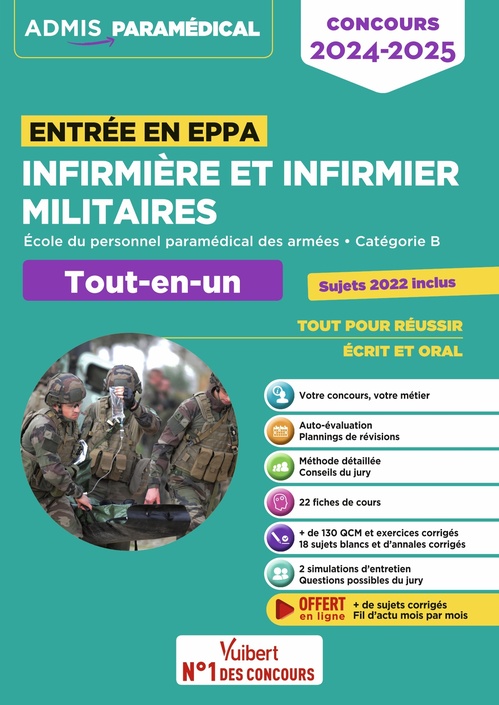 ebook cover of Infirmière et infirmier militaires - Concours entrée en EPPA, by Sébastien Drevet, Marion Gauthier, Virginie Serrière