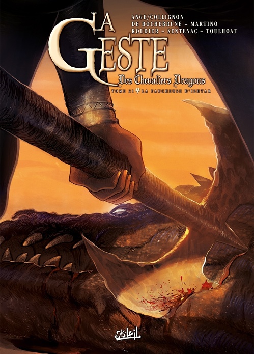 ebook cover of La Geste des Chevaliers Dragons T21 - La Faucheuse d'Ishtar, by Ange