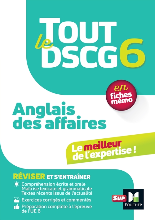 Couverture ebook de Tout le DSCG 6 - Anglais des affaires, de Emmanuelle Muller