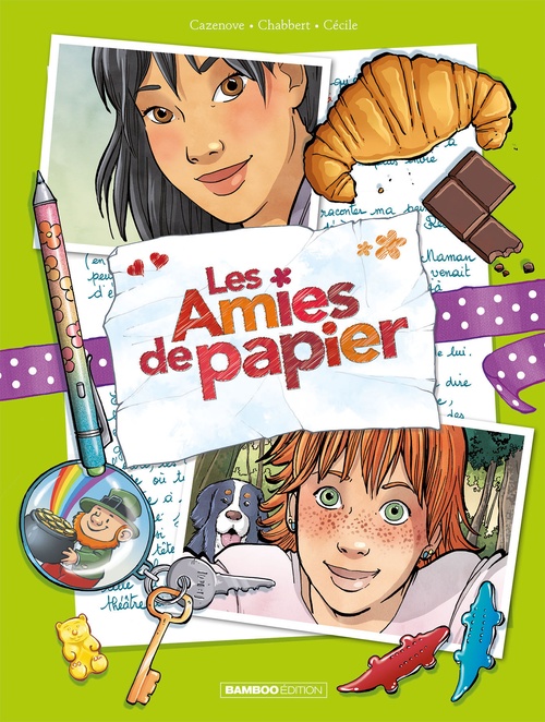 Couverture ebook de Les amies de papier - Tome 5, de Christophe Cazenove, Cécile, Ingrid Chabbert