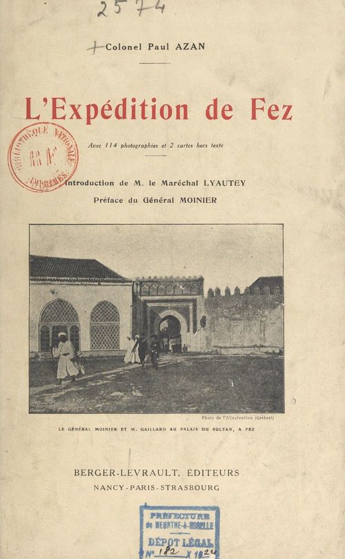 Couverture ebook de L'expédition de Fez, de Paul Azan