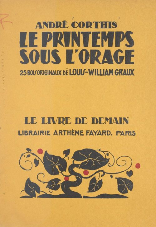 ebook cover of Le printemps sous l'orage, by Andre Corthis