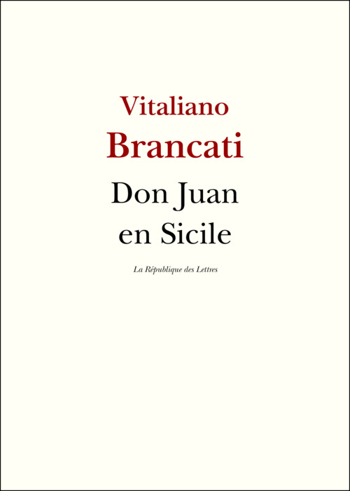 ebook cover of Don Juan en Sicile, by Vitaliano Brancati