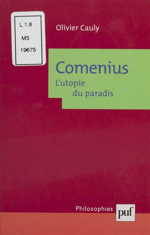 Couverture ebook de Comenius : l'utopie du paradis, de Olivier Cauly