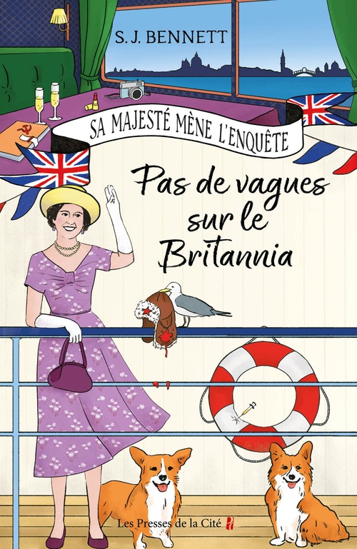 Couverture ebook de Sa Majesté mène l'enquête - Tome 5 Pas de vagues sur le Britannia, de S.J. Bennett