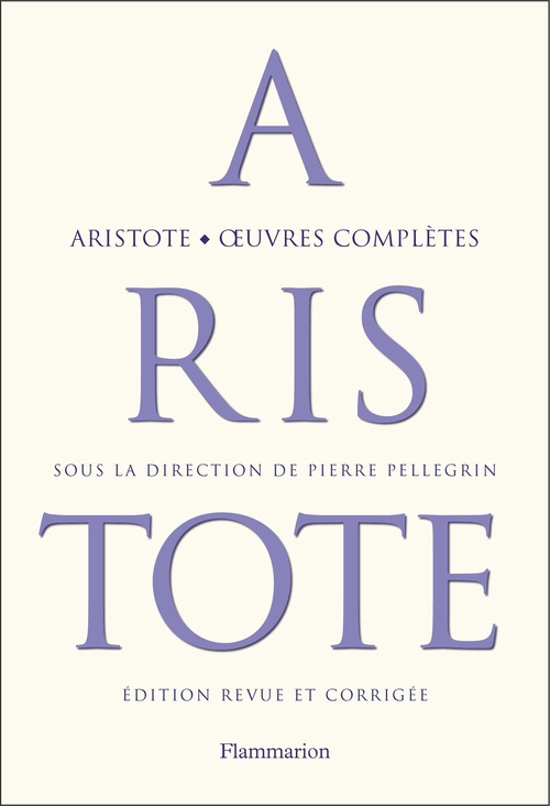 Couverture ebook de OEuvres complètes, de Aristote
