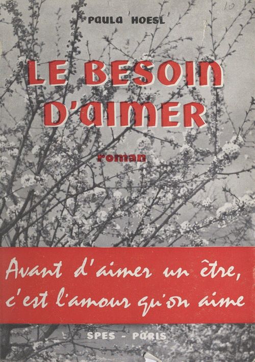Couverture ebook de Le besoin d'aimer, de Paula Hoesl