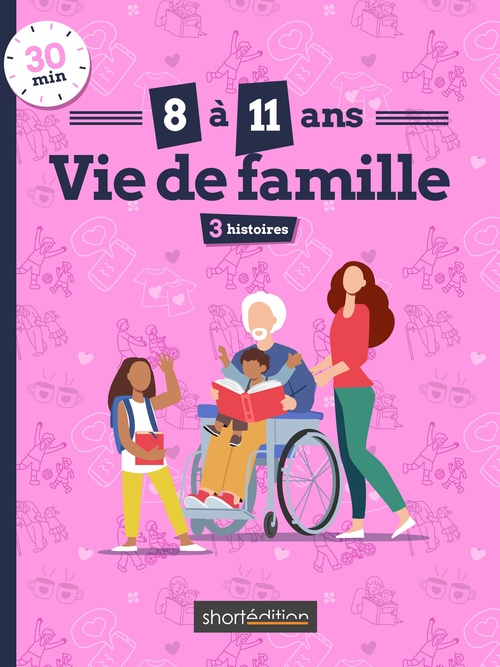 Couverture ebook de 3 histoires (8 - 11 ans) : Vie de famille #1, de Angela Portella, Jeanne Mazabraud, Alexandre Georgin