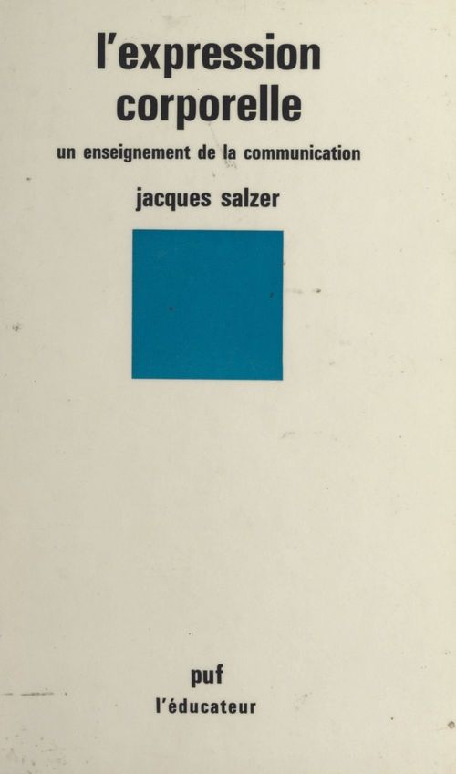 ebook cover of L'expression corporelle, by Jacques Salzer