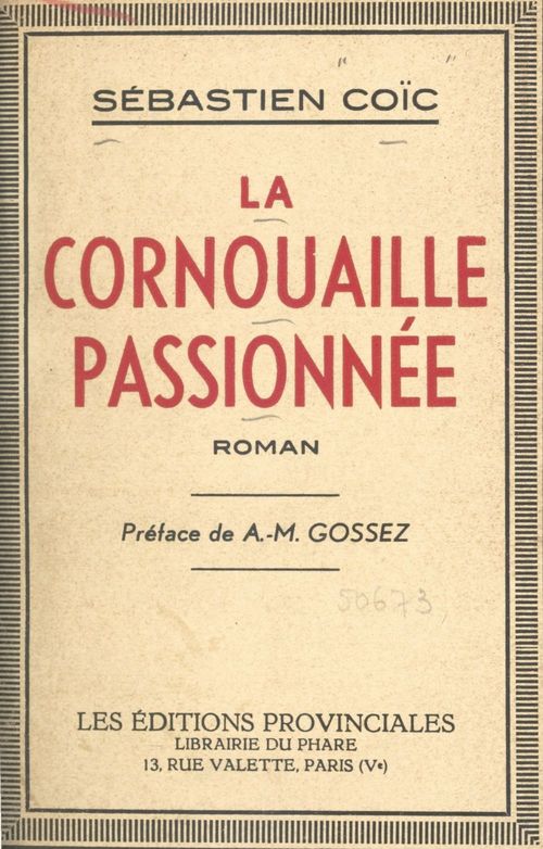 ebook cover of La Cornouaille passionnée, by Sebastien Coic