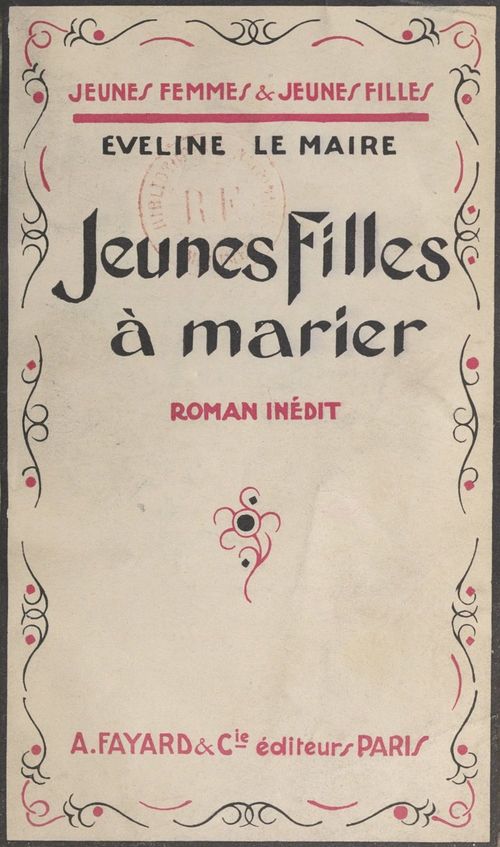 Couverture ebook de Jeunes filles à marier, de Eveline Le Maire