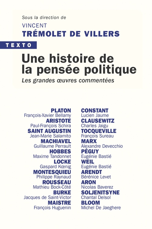 Couverture ebook de Une histoire de la pensée politique, de Vincent Trémolet de Villers