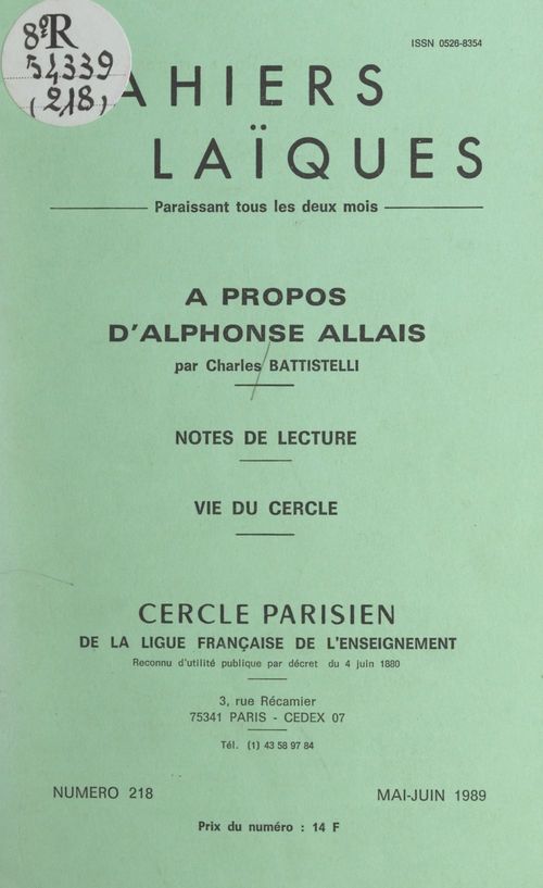 ebook cover of À propos d'Alphonse Allais, by Charles Battistelli, Simone Lacapere