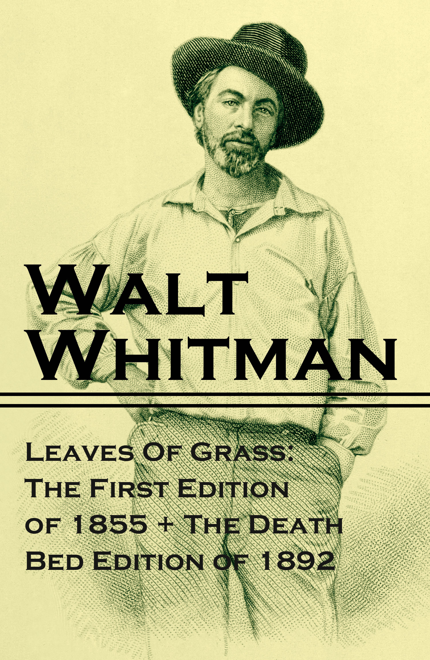 ebook cover of Leaves Of Grass: The First Edition of 1855 + The Death Bed Edition of 1892, by Walt Whitman