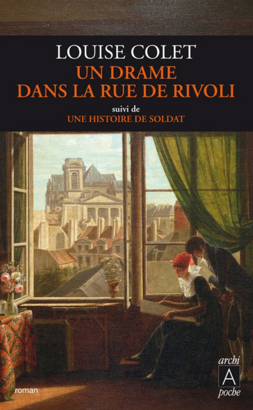 Couverture ebook de Un drame dans la rue de Rivoli - suivi de Une histoire de soldat, de Louise Colet