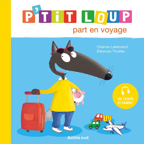 Couverture audiobook de P´tit Loup part en voyage, de Orianne Lallemand