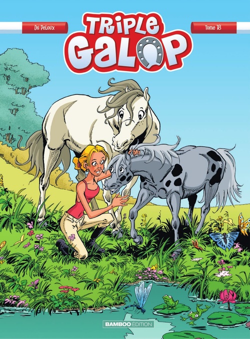 ebook cover of Triple Galop - Tome 18, by DU PELOUX
