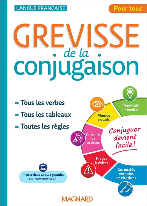 Couverture ebook de Grevisse de la conjugaison, de Bénédicte Gaillard