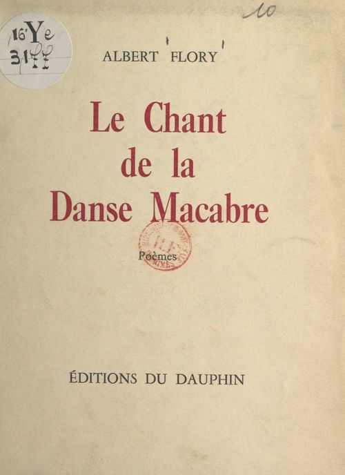 ebook cover of Le chant de la danse macabre, by Albert Flory