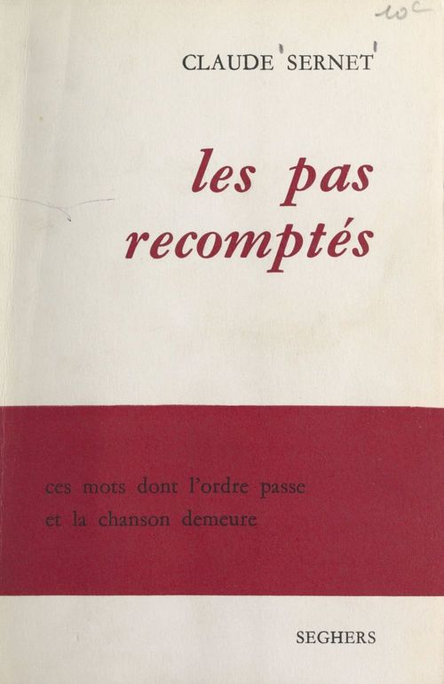 ebook cover of Les pas recomptés, by Claude Sernet