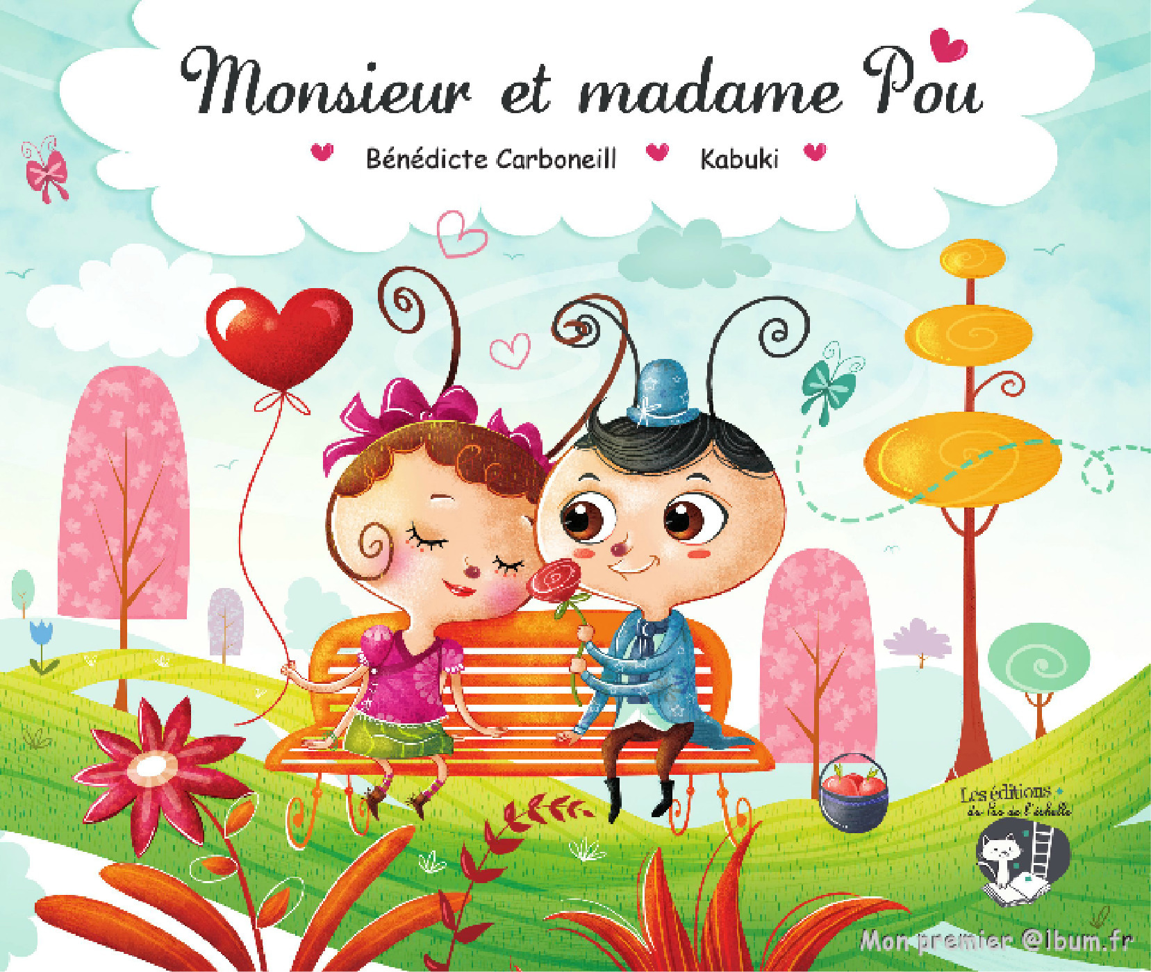 Couverture ebook de Monsieur et madame Pou, de Bénédicte Carboneill
