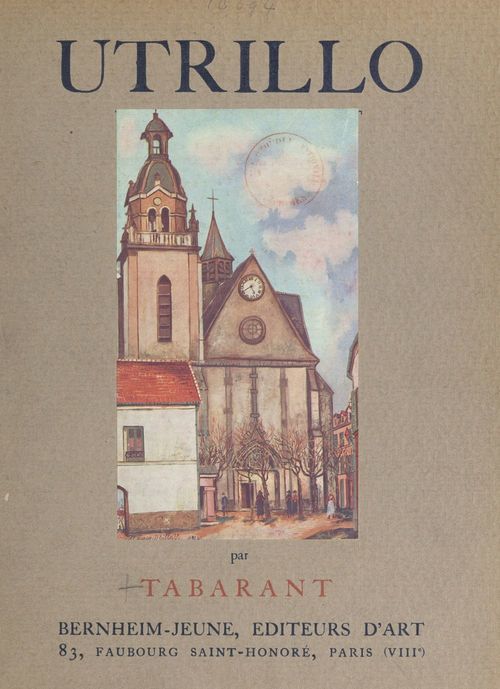 Couverture ebook de Utrillo, de Adolphe Tabarant